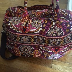 Iconic Vera Bradley weekender bag